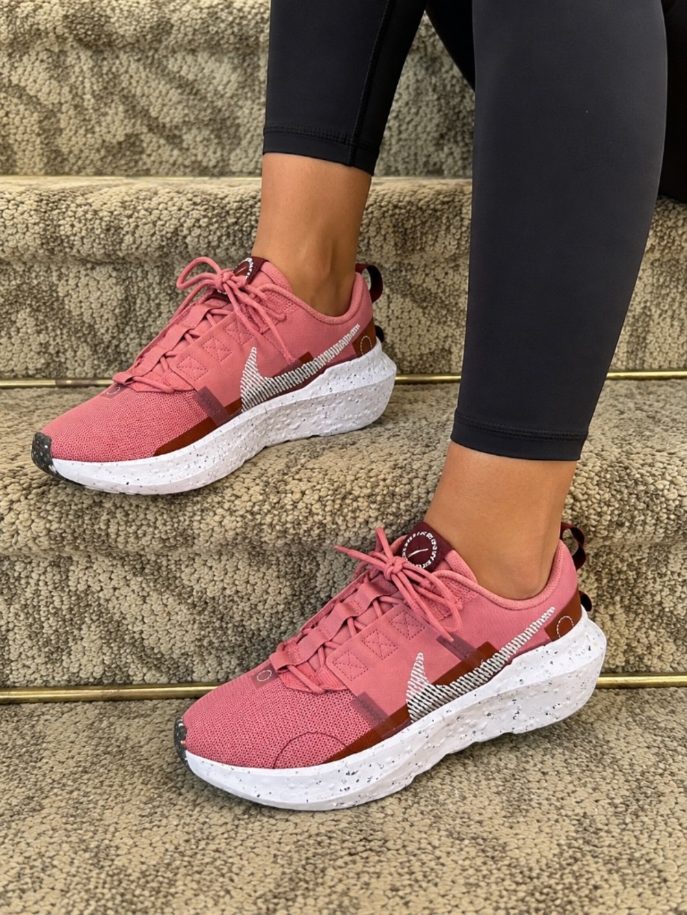 EUC Women's Nike Crater Impact Sneakers Tennis Shoes Desert Berry Size 8.5 M